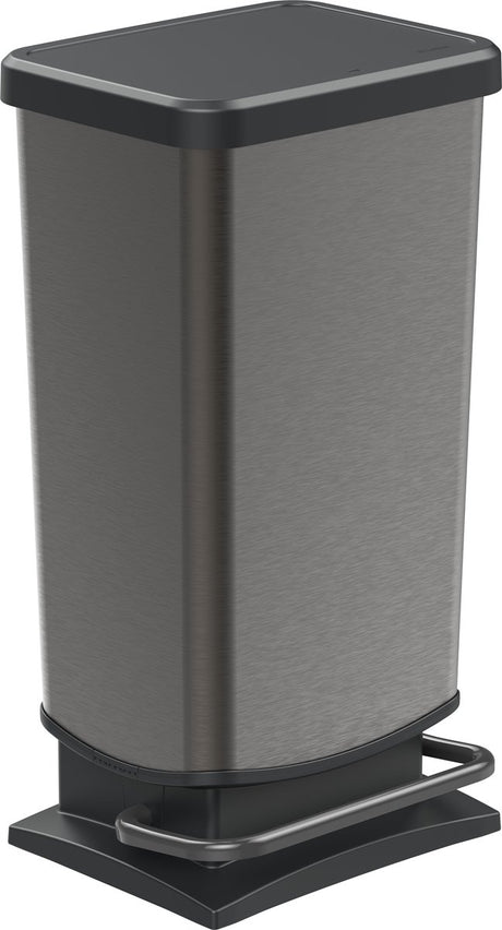 Rotho Paso Treteimer – Abfalleimer 40 l – BPA-frei – Graphit