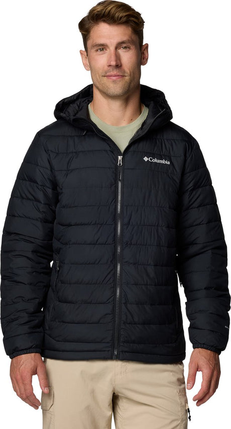 Columbia Powder Lite™ II Kapuzenjacke Herren Outdoorjacke – Schwarz – Größe S