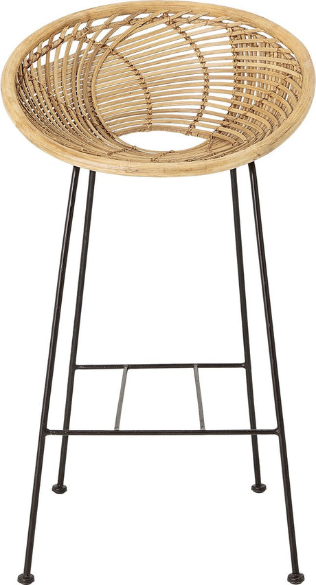 Bloomingville - Yonne Barhocker - Beige - Rattan