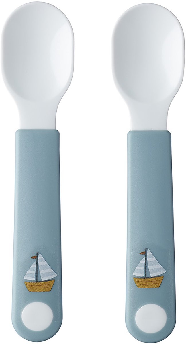 Mepal mio oefenlepel little dutch - set van 2 - goede grip - kinderservies - sailors bay