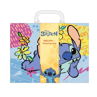 Stitch kartonnen kleurkoffer | 2 stuks