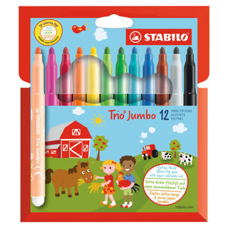 Stabilo Trio Jumbo - Filzstift - Set à 12 Stück