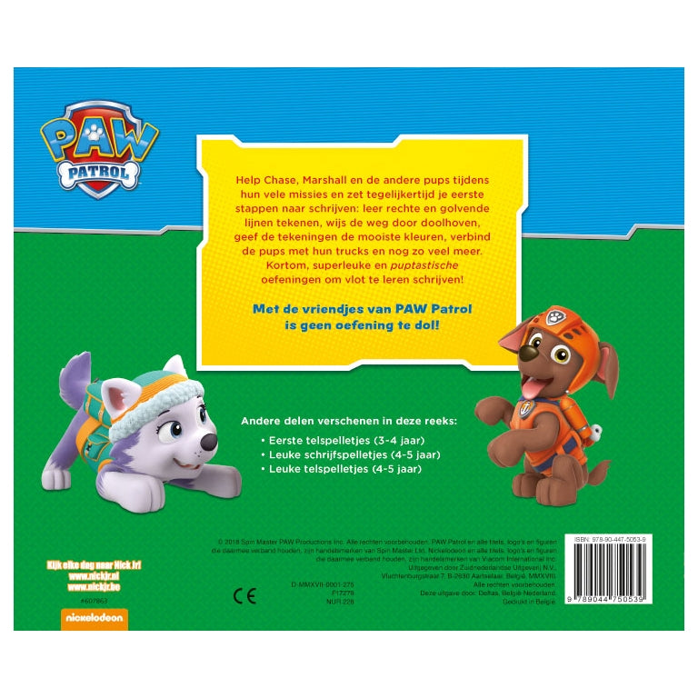 Deltas Paw Patrol – erste Schreibspiele (3-4 Jahre)