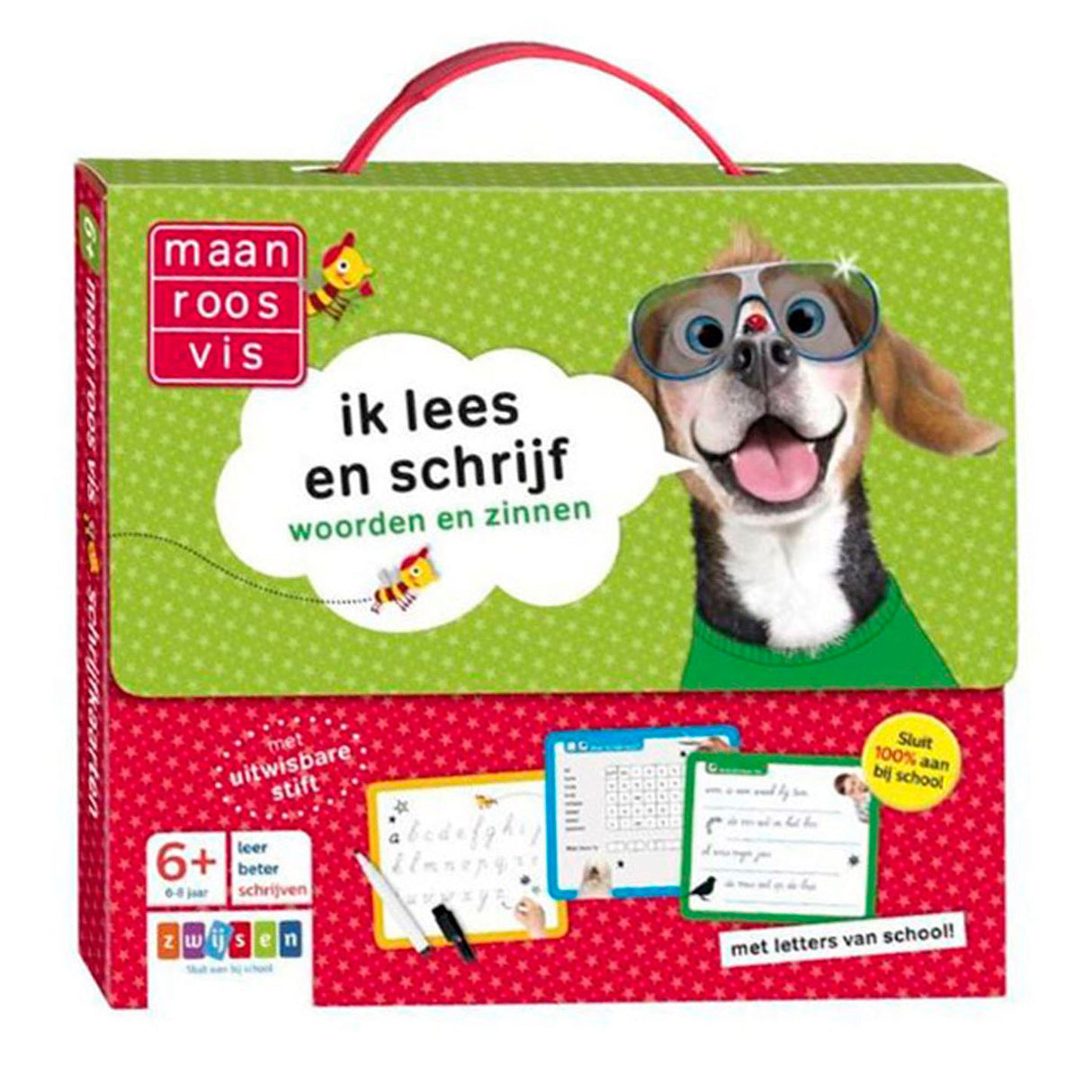 Maan Roos Vis ik lees en schrijf