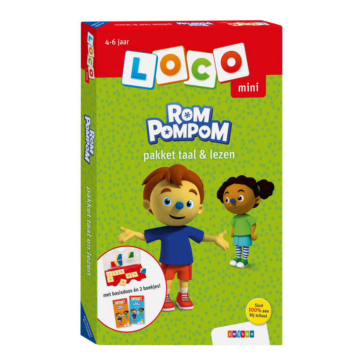 WPG Uitgevers Mini Rompompom Pacchetto Lingua Lettura (4-6 anni)