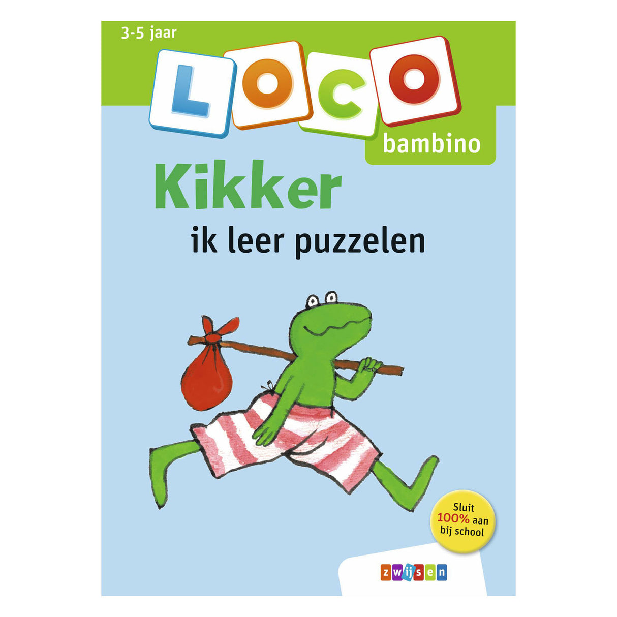 Rana loco bambino imparo a puzzle