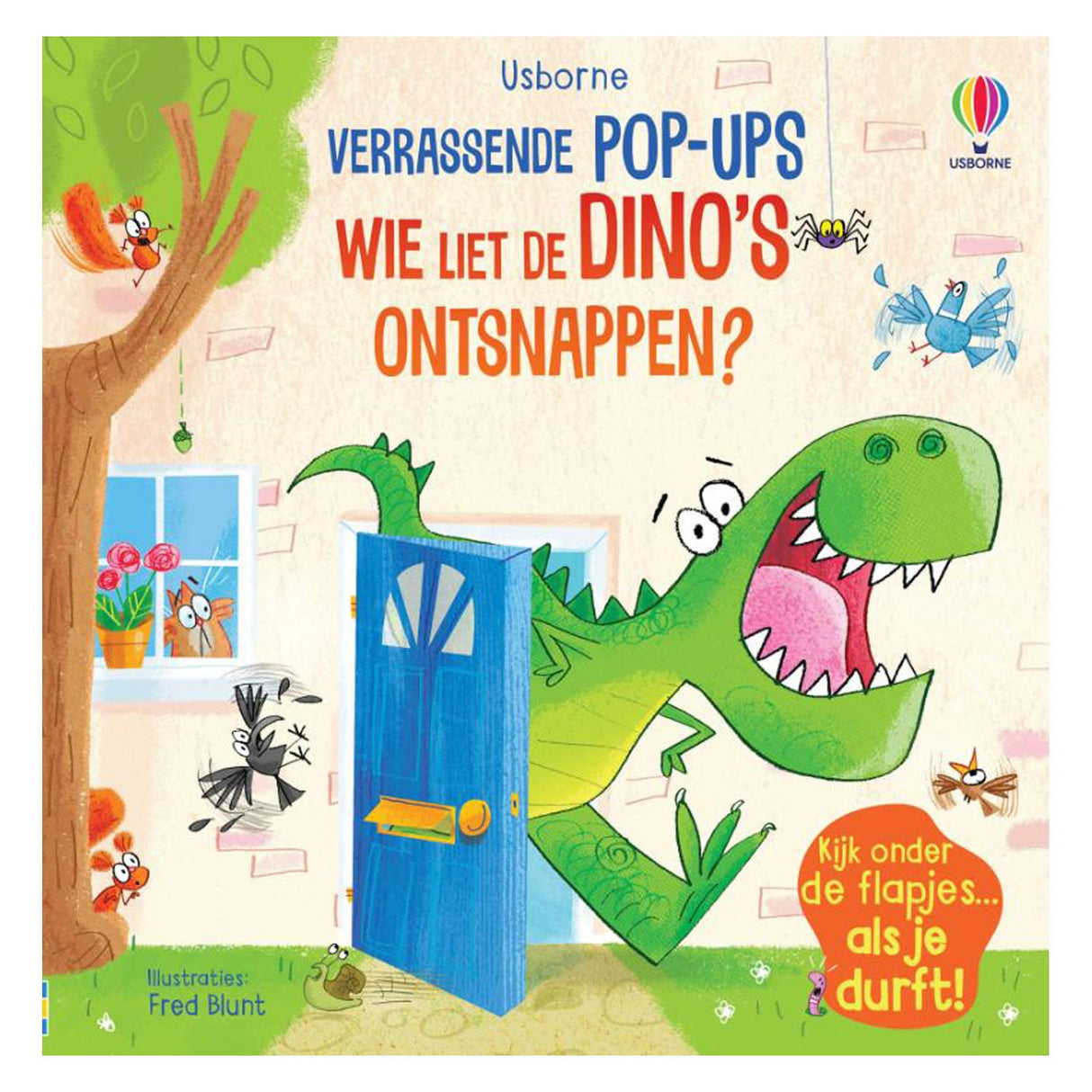 Hvem lot dinos slippe unna? Pop-up bok