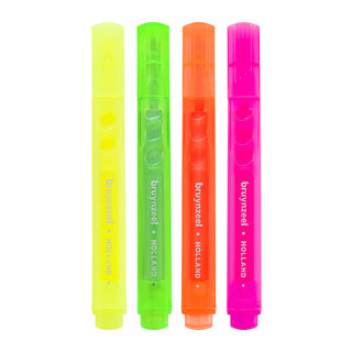 Bruynzeel Textmarker Neon 4 Farben | 3 Stück