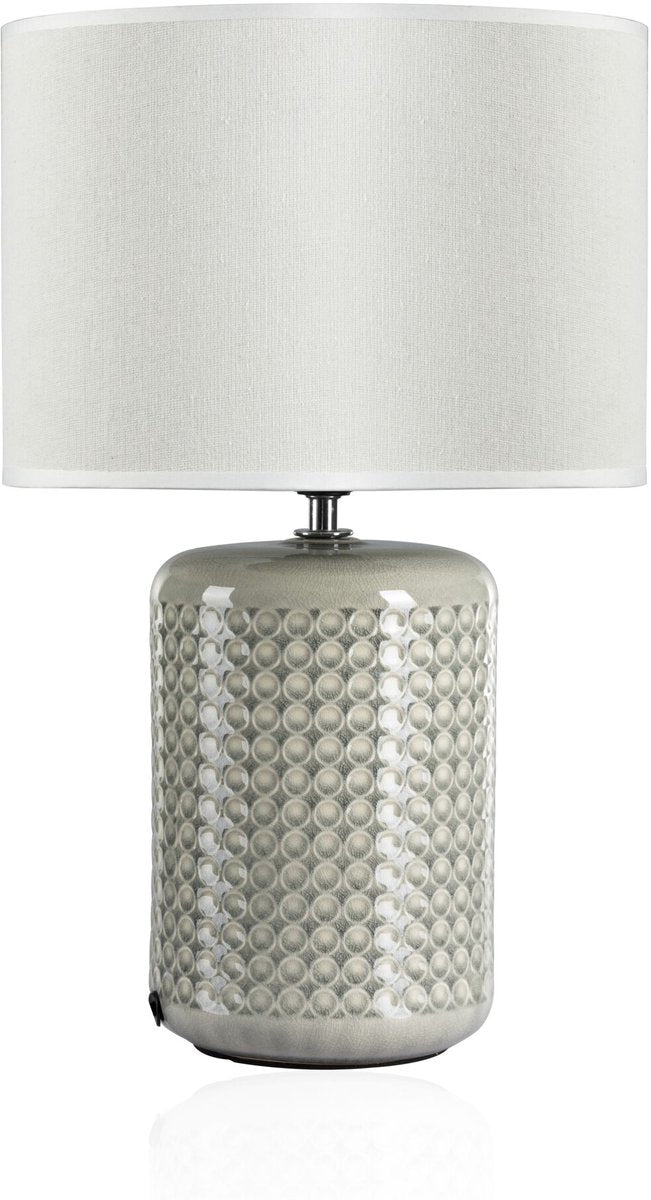 Pauleen LED-Tischleuchte Go for Glow - E27 - max. 20 W – Wohnzimmer, Schlafzimmer, Esszimmer – Beige, Grau, Grün