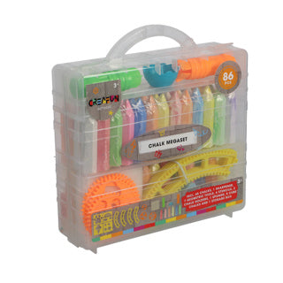 Creafun outdoor stoepkrijt mega set 86-delig
