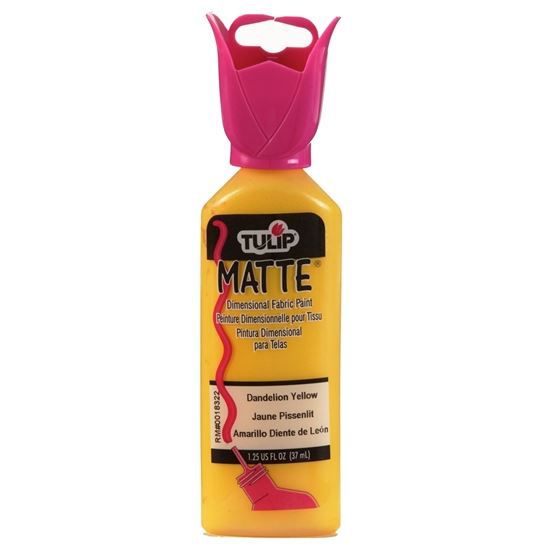 Tulpe • dimensionale Stofffarbe, matt, Dandi-Gelb, 37 ml
