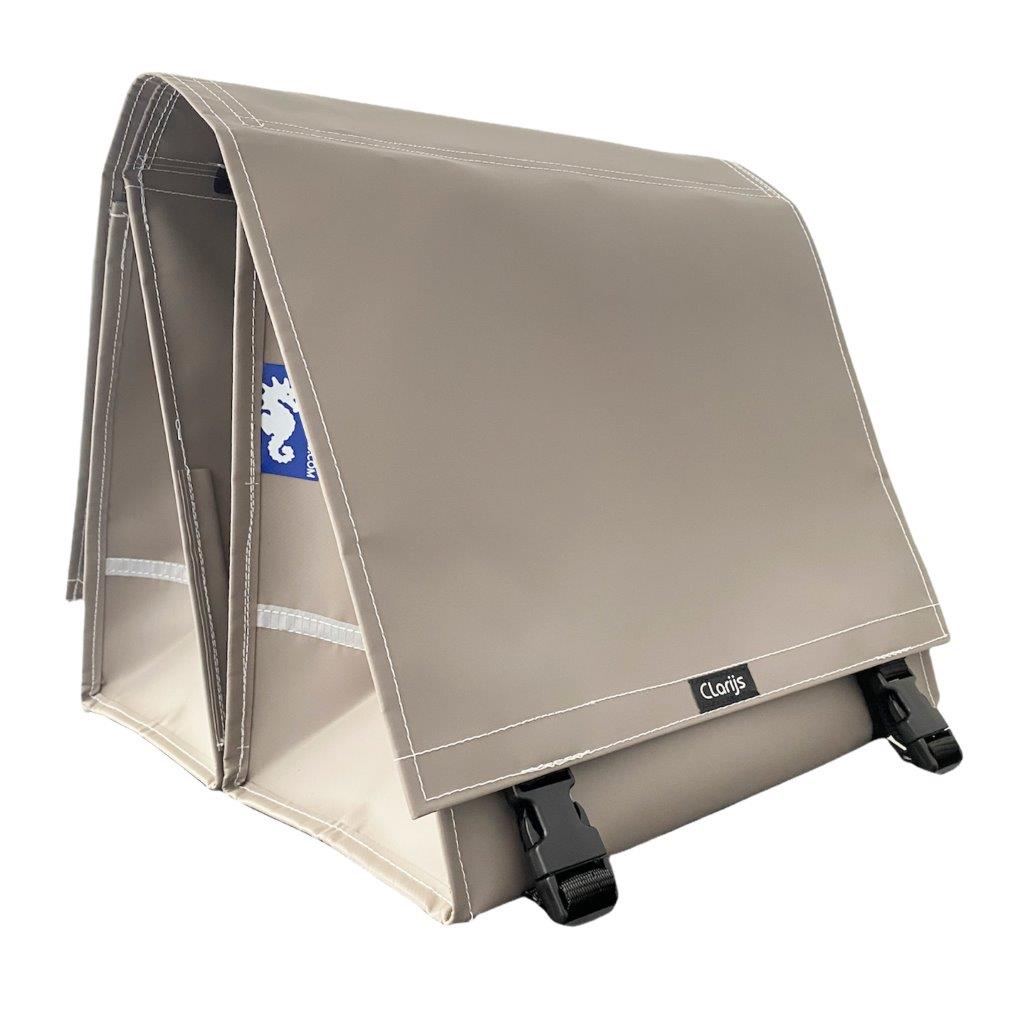 Clarijs Bag Double xl Taupe Mat 46 ltr