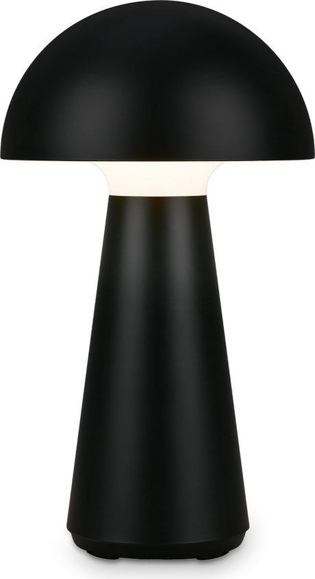 Briloner - fungo - LED Akku-Tischleuchte, stufenlos dimmbar, Touch, mobiles Licht, LED-Tischleuchte Outdoor, LED-Tischleuchte kabellos, mattschwarz