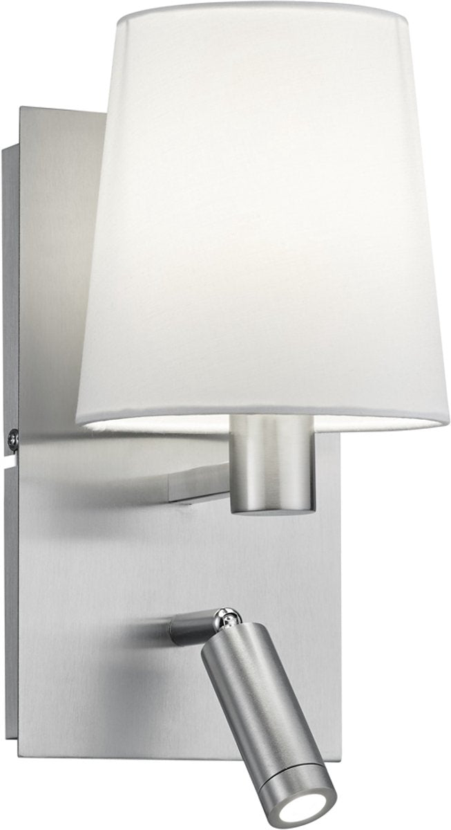 Trio Merlot Wandleuchte mit Lampenschirm – E14 – 1 Licht – D 175 mm – Stahl