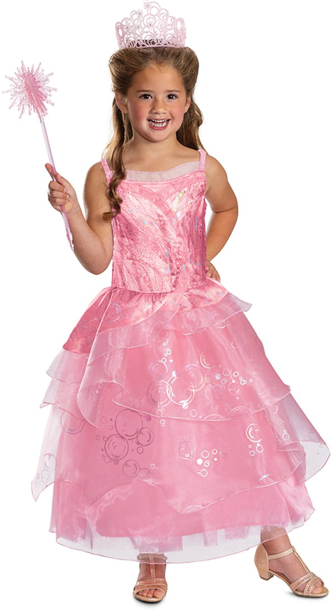 Verkleidung Wicked (NBC Universal), Glinda Pink Dress Deluxe, Größe XS (3T-4T Jahre), Mädchen