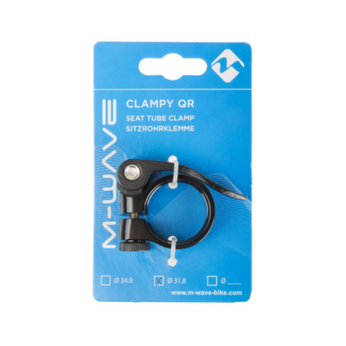 M-Wave Zoolpap Clamp Camampy-Qr 34.9 mm de aluminio negro