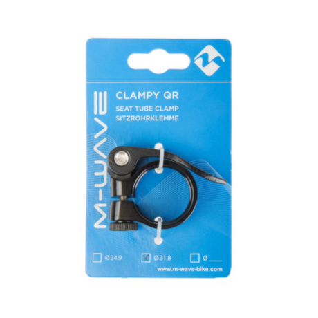 M-Wave Sattelstützenklemme mit Schnellspanner 34,9 mm schwarz