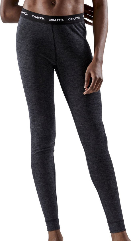 Craft extra warm merino wollen thermobroek dames - core wool - zwart l