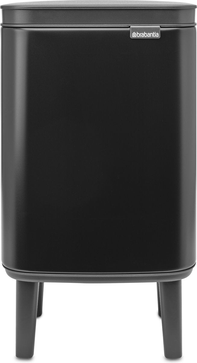 Brabantia Bo Hi Abfallbehälter – 4 Liter – Badezimmer – Mattschwarz