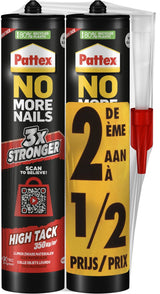 Pattex no-more-nails high-tack montagekit 2x460g | high-tack montagekit voor hangwerken | voor extra sterke montagekit aanhechting.