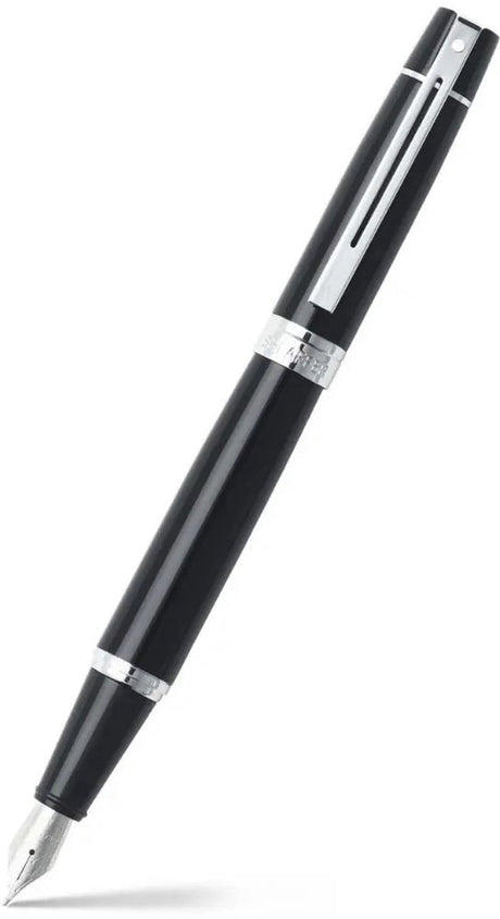 Sheaffer Füllfederhalter 300 – E9312 – M – glänzend schwarz verchromt – SF-E0931253