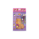 Traumpuppenskizze und Stickerbuch Capybara