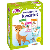 Zwijsen-Letterplon-Quartett mit zwei Buchstaben