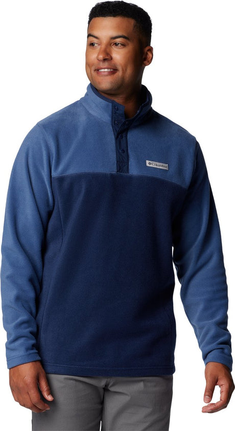 Columbia Steens Mountain™ Half Snap II Herren-Outdoor-Pullover – Collegiate Navy, Dark Mountain – Größe L