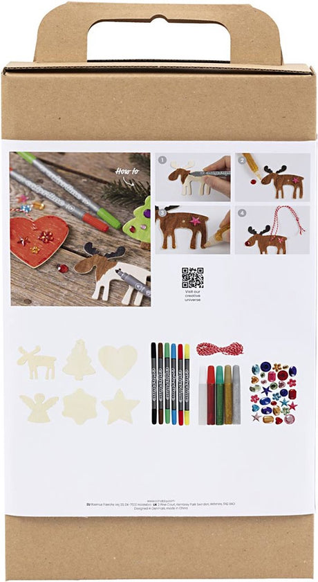 Creativ Company Hobby-Set Weihnachtsdekoration, Farben, 1 Box