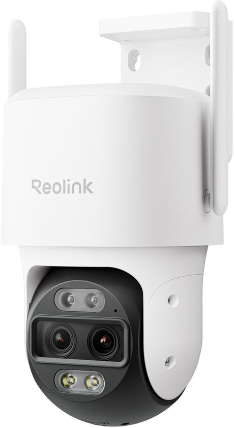 Reolink 4K-Außenkamera mit zwei Objektiven – 2,4-5-GHz-WLAN – automatische Zoomverfolgung – Schwenk-Neigefunktion – AI-Videosuche – Trackmix-Serie W760