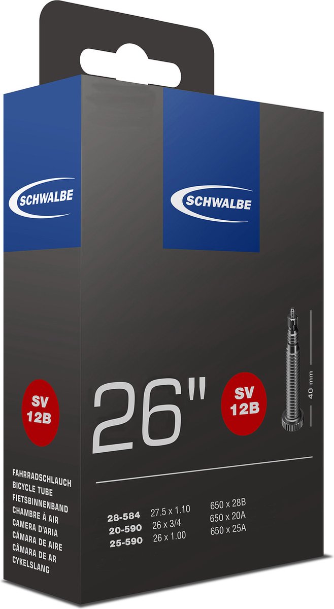 Schwalbe Innenrohr FV SV12B 26 18 25-590