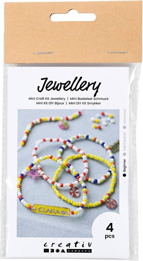 Creativ Company Mini Hobbyset Schmuck Schrumpf Filmarmbänder Gelb gelb