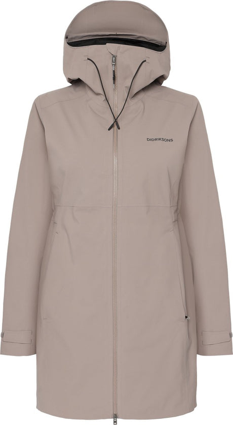 Didriksons Bea Wns Parka 6 Damen-Outdoorjacke – Aschbraun