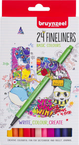 Bruynzeel Fineliners, 24st.