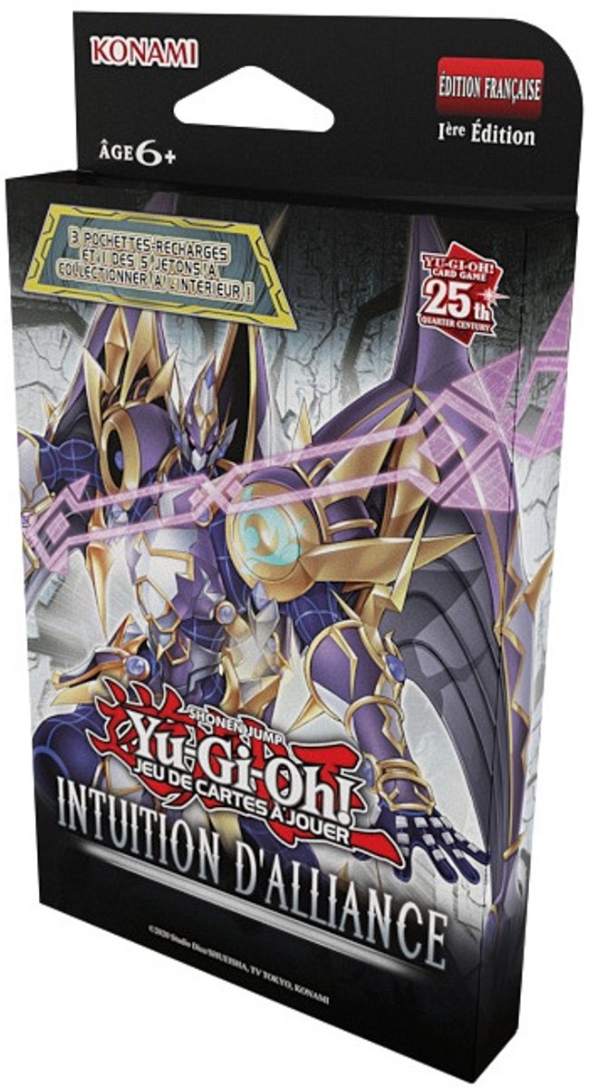 Konami Yu-Gi-Oh! jcc – Packung mit 3 Boostern Intuition d'alliance (Blisterkarton) – fr