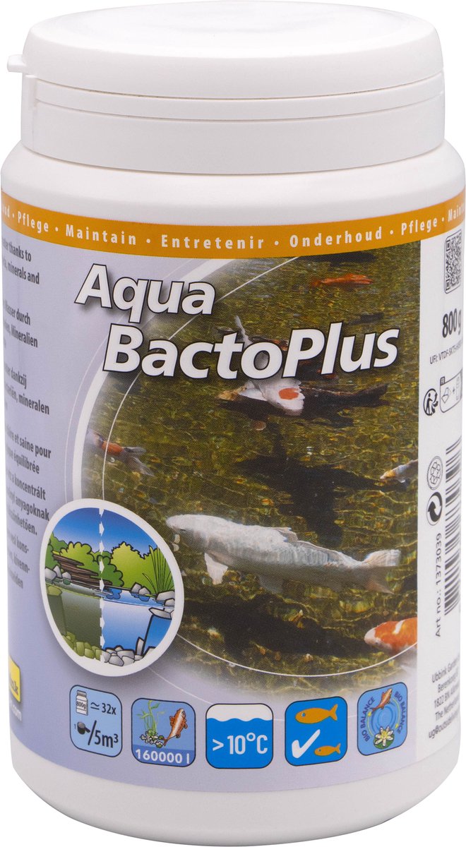 Ubbink Vijverwaterbehandlung Aqua Bacto plus 800 g für 160000 l