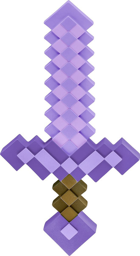 Verkleidung des Minecraft-Kinderschwerts mit verzaubertem Stein