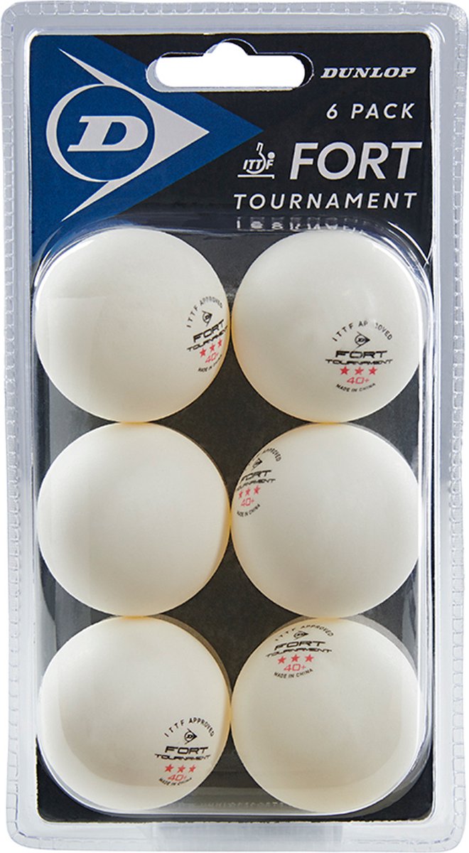 Dunlop – Tischtennisball – 40+ Fort Tournament 6 Ballbox