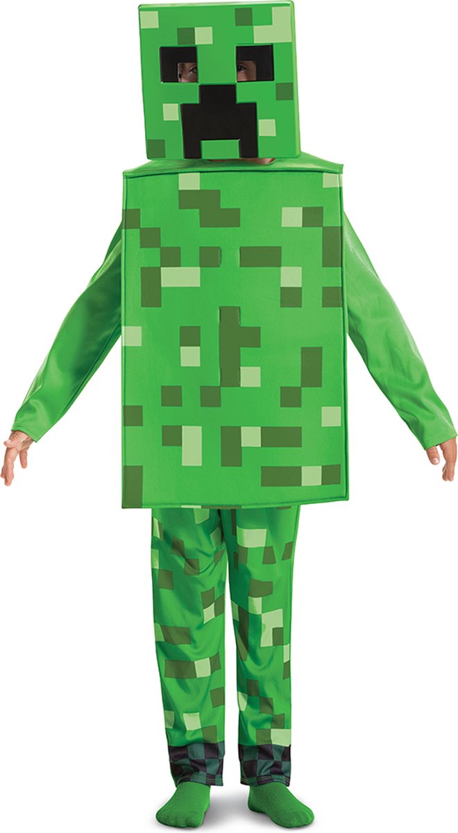 Minecraft-Verkleidung (Mojang), Creeper-Kostüm, Größe XS (3–4 Jahre), Jungen