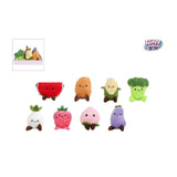 Van manen pluche groente en fruit knuffel speelgoed 12-14cm verrassing.