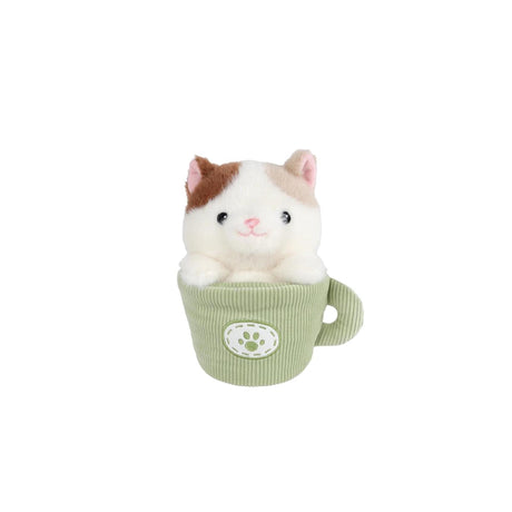 Nimm mich mit nach Hause Katze im Becher Plüsch 2fach 18cm