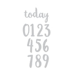 Sizzix • thinlits snijmal penseel nummers set x11