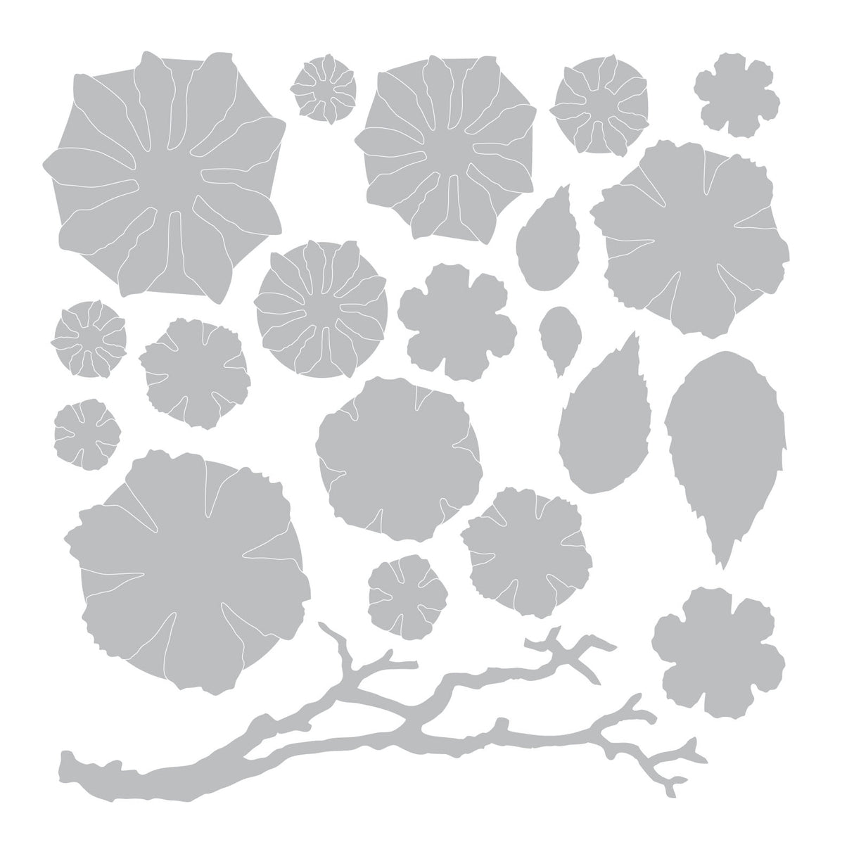 Sizzix • tim holtz thinlits die set small tattered floral 21pcs
