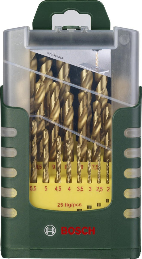Bosch Metallbohrer-Set HSS-Zinn, 1-13 mm, 25-tlg