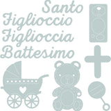 Sizzix • thinlits snijmal italiaanse set x9 battesimo