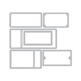 Sizzix • tim holtz thinlits die set alterations ticket booth 6pcs
