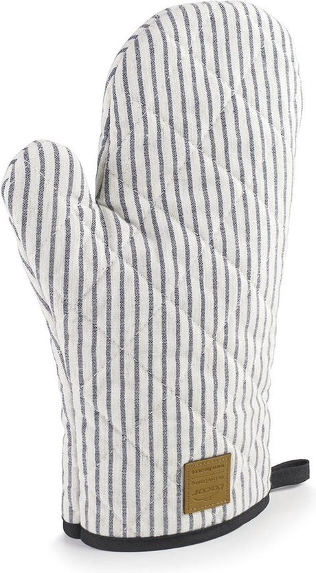 Lacor Milan Ofenhandschuh – hellgrau gestreift – 30 cm