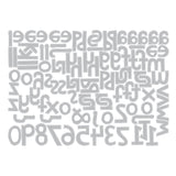 Sizzix • die set 102pcs alphanumeric cutout lower by tim holtz