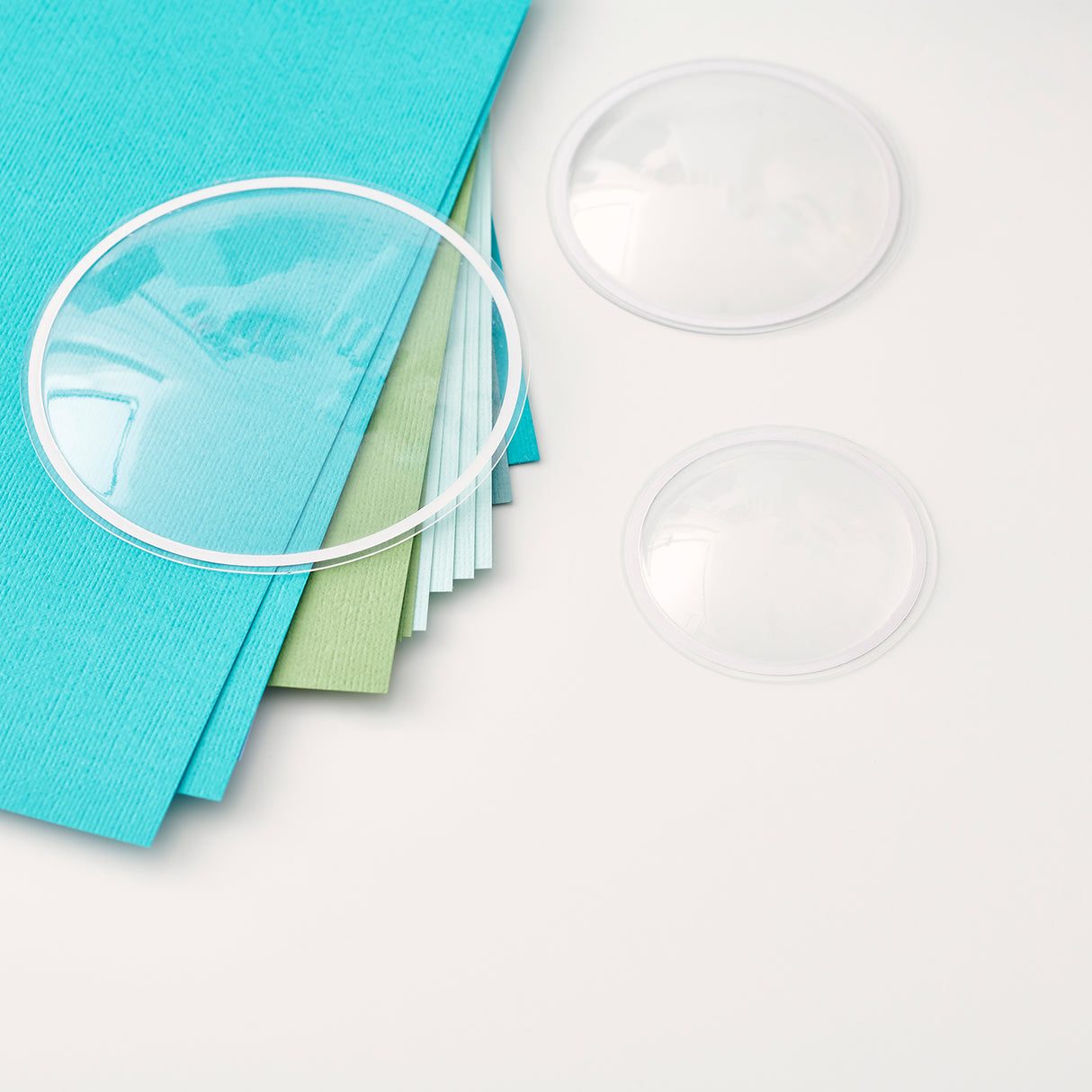 Sizzix • shaker domes circle 5,1cm 8stuks