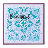 Sizzix • layered stencils mosaic flowers 4stuks